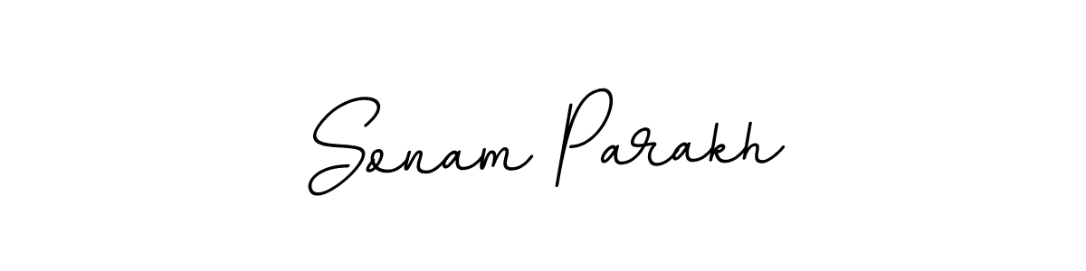 Create a beautiful signature design for name Sonam Parakh. With this signature (BallpointsItalic-DORy9) fonts, you can make a handwritten signature for free. Sonam Parakh signature style 11 images and pictures png