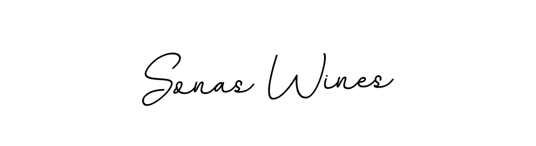 Design your own signature with our free online signature maker. With this signature software, you can create a handwritten (BallpointsItalic-DORy9) signature for name Sonas Wines. Sonas Wines signature style 11 images and pictures png