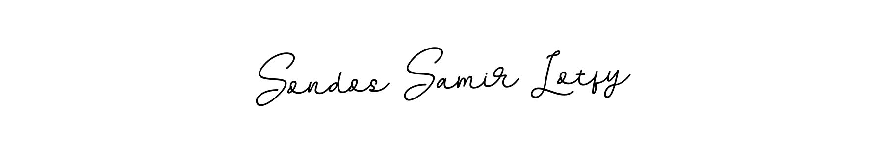 This is the best signature style for the Sondos Samir Lotfy name. Also you like these signature font (BallpointsItalic-DORy9). Mix name signature. Sondos Samir Lotfy signature style 11 images and pictures png
