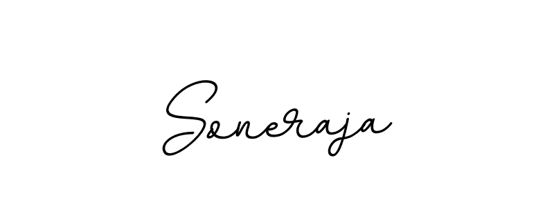 Use a signature maker to create a handwritten signature online. With this signature software, you can design (BallpointsItalic-DORy9) your own signature for name Soneraja. Soneraja signature style 11 images and pictures png