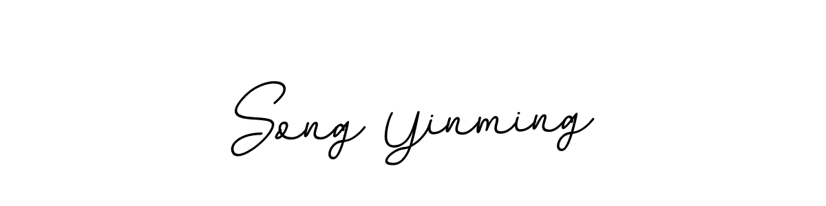 How to make Song Yinming signature? BallpointsItalic-DORy9 is a professional autograph style. Create handwritten signature for Song Yinming name. Song Yinming signature style 11 images and pictures png