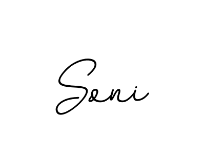 Create a beautiful signature design for name Soni. With this signature (BallpointsItalic-DORy9) fonts, you can make a handwritten signature for free. Soni signature style 11 images and pictures png