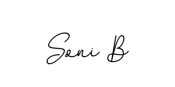 Similarly BallpointsItalic-DORy9 is the best handwritten signature design. Signature creator online .You can use it as an online autograph creator for name Soni B. Soni B signature style 11 images and pictures png