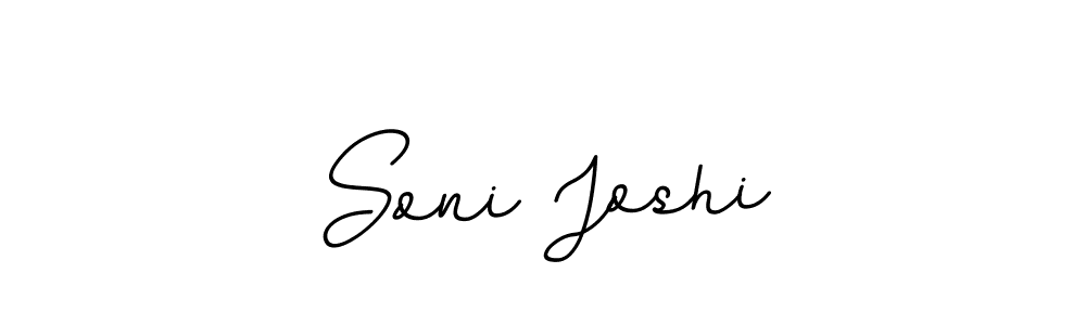Design your own signature with our free online signature maker. With this signature software, you can create a handwritten (BallpointsItalic-DORy9) signature for name Soni Joshi. Soni Joshi signature style 11 images and pictures png