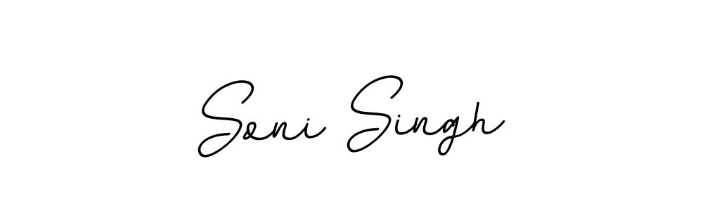 The best way (BallpointsItalic-DORy9) to make a short signature is to pick only two or three words in your name. The name Soni Singh include a total of six letters. For converting this name. Soni Singh signature style 11 images and pictures png