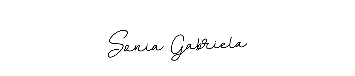 Make a beautiful signature design for name Sonia Gabriela. With this signature (BallpointsItalic-DORy9) style, you can create a handwritten signature for free. Sonia Gabriela signature style 11 images and pictures png