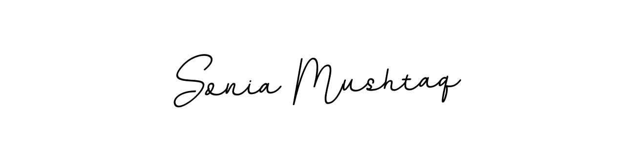 How to make Sonia Mushtaq name signature. Use BallpointsItalic-DORy9 style for creating short signs online. This is the latest handwritten sign. Sonia Mushtaq signature style 11 images and pictures png