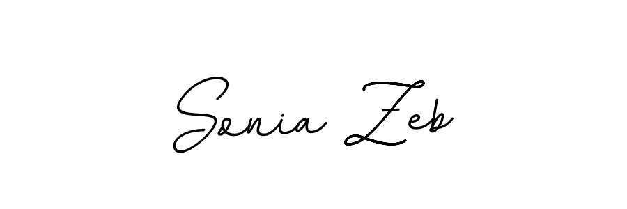 Design your own signature with our free online signature maker. With this signature software, you can create a handwritten (BallpointsItalic-DORy9) signature for name Sonia Zeb. Sonia Zeb signature style 11 images and pictures png