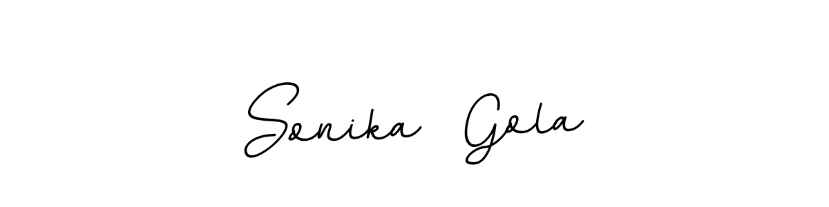 Also You can easily find your signature by using the search form. We will create Sonika  Gola name handwritten signature images for you free of cost using BallpointsItalic-DORy9 sign style. Sonika  Gola signature style 11 images and pictures png