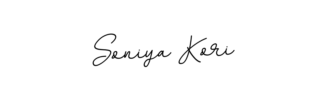 Use a signature maker to create a handwritten signature online. With this signature software, you can design (BallpointsItalic-DORy9) your own signature for name Soniya Kori. Soniya Kori signature style 11 images and pictures png