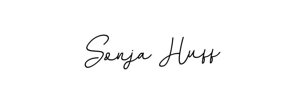 How to make Sonja Huff name signature. Use BallpointsItalic-DORy9 style for creating short signs online. This is the latest handwritten sign. Sonja Huff signature style 11 images and pictures png