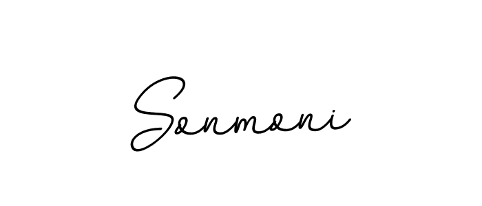 Make a beautiful signature design for name Sonmoni. With this signature (BallpointsItalic-DORy9) style, you can create a handwritten signature for free. Sonmoni signature style 11 images and pictures png