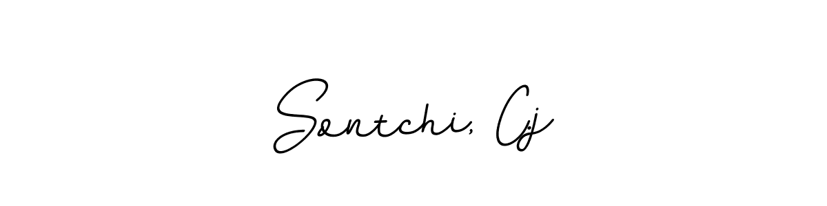 Design your own signature with our free online signature maker. With this signature software, you can create a handwritten (BallpointsItalic-DORy9) signature for name Sontchi, C.j. Sontchi, C.j signature style 11 images and pictures png