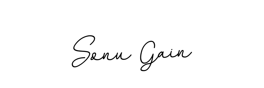 if you are searching for the best signature style for your name Sonu Gain. so please give up your signature search. here we have designed multiple signature styles  using BallpointsItalic-DORy9. Sonu Gain signature style 11 images and pictures png