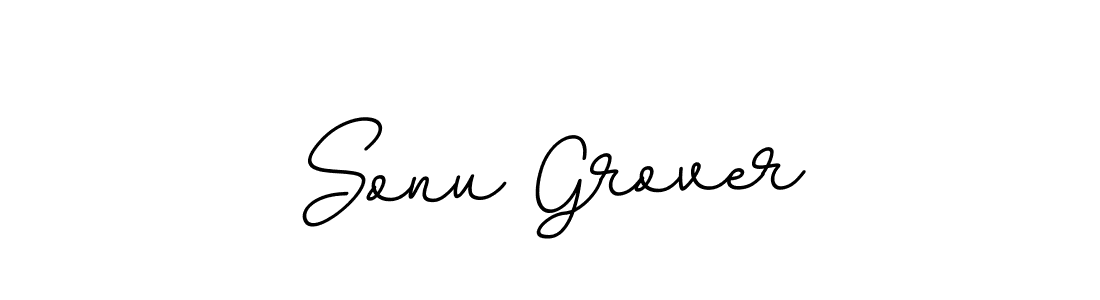 Create a beautiful signature design for name Sonu Grover. With this signature (BallpointsItalic-DORy9) fonts, you can make a handwritten signature for free. Sonu Grover signature style 11 images and pictures png