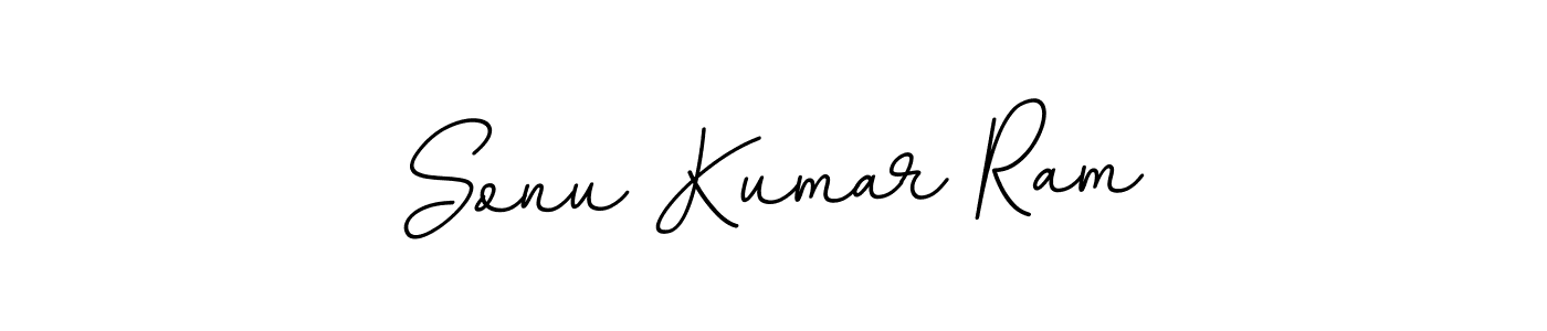 Use a signature maker to create a handwritten signature online. With this signature software, you can design (BallpointsItalic-DORy9) your own signature for name Sonu Kumar Ram. Sonu Kumar Ram signature style 11 images and pictures png