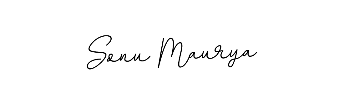 Design your own signature with our free online signature maker. With this signature software, you can create a handwritten (BallpointsItalic-DORy9) signature for name Sonu Maurya. Sonu Maurya signature style 11 images and pictures png