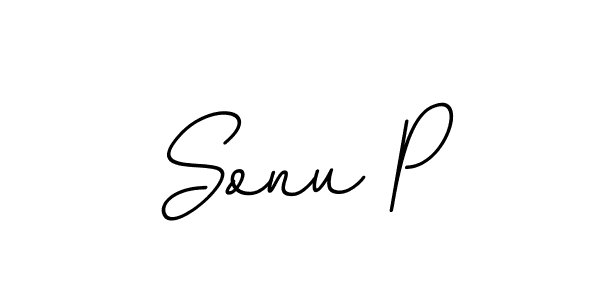 It looks lik you need a new signature style for name Sonu P. Design unique handwritten (BallpointsItalic-DORy9) signature with our free signature maker in just a few clicks. Sonu P signature style 11 images and pictures png