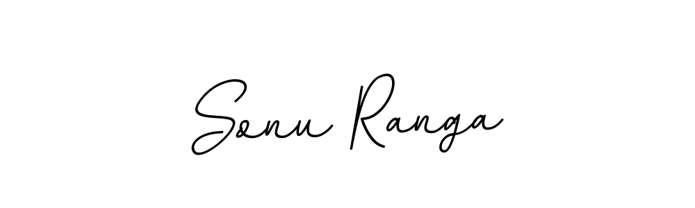 How to make Sonu Ranga name signature. Use BallpointsItalic-DORy9 style for creating short signs online. This is the latest handwritten sign. Sonu Ranga signature style 11 images and pictures png