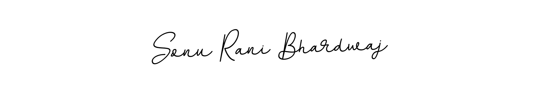 Sonu Rani Bhardwaj stylish signature style. Best Handwritten Sign (BallpointsItalic-DORy9) for my name. Handwritten Signature Collection Ideas for my name Sonu Rani Bhardwaj. Sonu Rani Bhardwaj signature style 11 images and pictures png