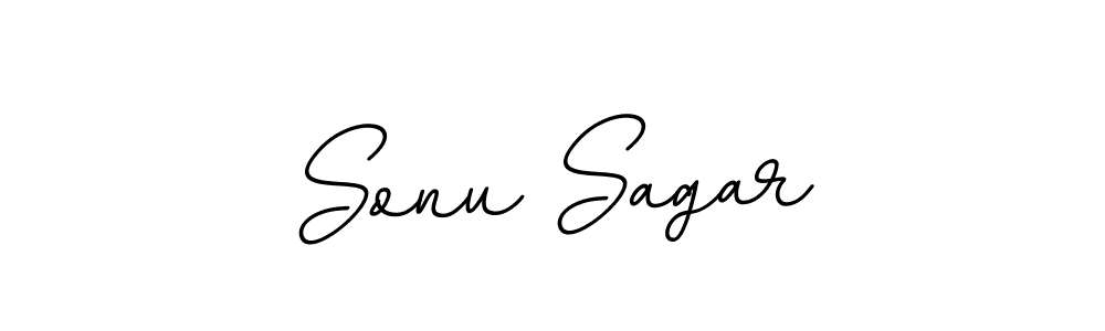 Use a signature maker to create a handwritten signature online. With this signature software, you can design (BallpointsItalic-DORy9) your own signature for name Sonu Sagar. Sonu Sagar signature style 11 images and pictures png