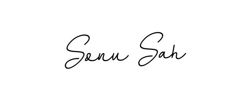 Make a beautiful signature design for name Sonu Sah. With this signature (BallpointsItalic-DORy9) style, you can create a handwritten signature for free. Sonu Sah signature style 11 images and pictures png