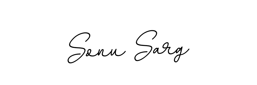 Make a beautiful signature design for name Sonu Sarg. With this signature (BallpointsItalic-DORy9) style, you can create a handwritten signature for free. Sonu Sarg signature style 11 images and pictures png