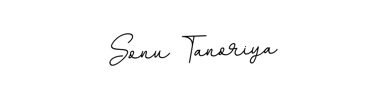 Design your own signature with our free online signature maker. With this signature software, you can create a handwritten (BallpointsItalic-DORy9) signature for name Sonu Tanoriya. Sonu Tanoriya signature style 11 images and pictures png