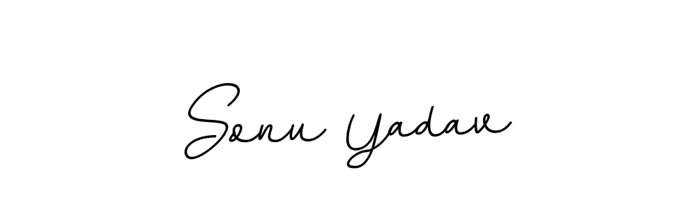 You should practise on your own different ways (BallpointsItalic-DORy9) to write your name (Sonu Yadav) in signature. don't let someone else do it for you. Sonu Yadav signature style 11 images and pictures png