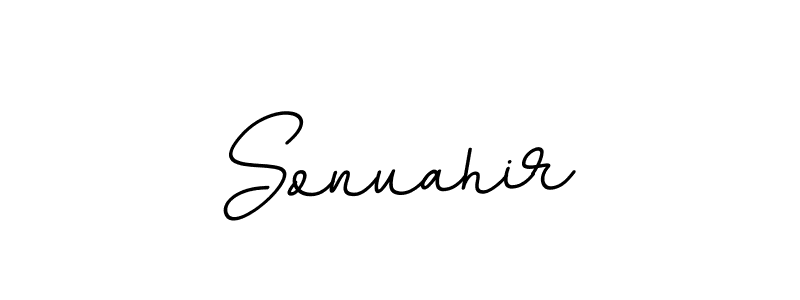 Use a signature maker to create a handwritten signature online. With this signature software, you can design (BallpointsItalic-DORy9) your own signature for name Sonuahir. Sonuahir signature style 11 images and pictures png