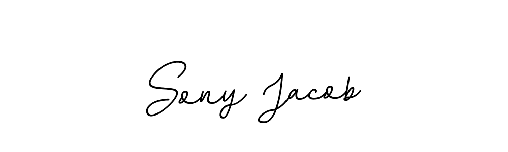 The best way (BallpointsItalic-DORy9) to make a short signature is to pick only two or three words in your name. The name Sony Jacob include a total of six letters. For converting this name. Sony Jacob signature style 11 images and pictures png