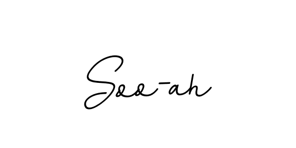 Design your own signature with our free online signature maker. With this signature software, you can create a handwritten (BallpointsItalic-DORy9) signature for name Soo-ah. Soo-ah signature style 11 images and pictures png