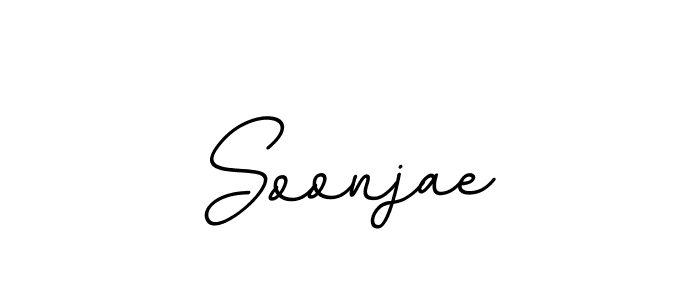 Use a signature maker to create a handwritten signature online. With this signature software, you can design (BallpointsItalic-DORy9) your own signature for name Soonjae. Soonjae signature style 11 images and pictures png