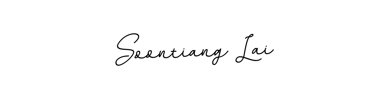 Create a beautiful signature design for name Soontiang Lai. With this signature (BallpointsItalic-DORy9) fonts, you can make a handwritten signature for free. Soontiang Lai signature style 11 images and pictures png