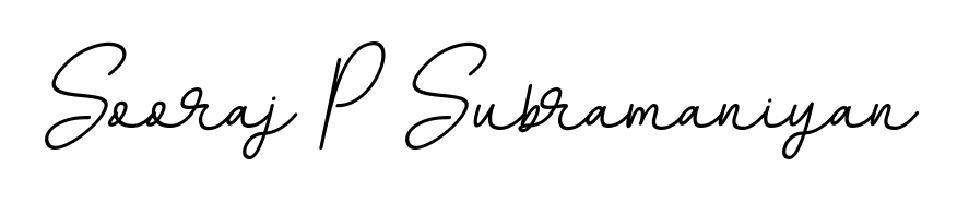 BallpointsItalic-DORy9 is a professional signature style that is perfect for those who want to add a touch of class to their signature. Get Sooraj P Subramaniyan name fancy signature for free. Sooraj P Subramaniyan signature style 11 images and pictures png