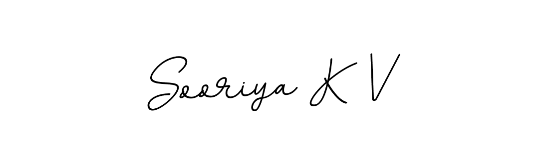 Sooriya K V stylish signature style. Best Handwritten Sign (BallpointsItalic-DORy9) for my name. Handwritten Signature Collection Ideas for my name Sooriya K V. Sooriya K V signature style 11 images and pictures png