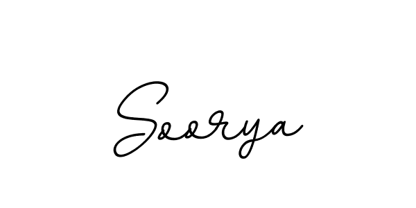 How to make Soorya name signature. Use BallpointsItalic-DORy9 style for creating short signs online. This is the latest handwritten sign. Soorya signature style 11 images and pictures png