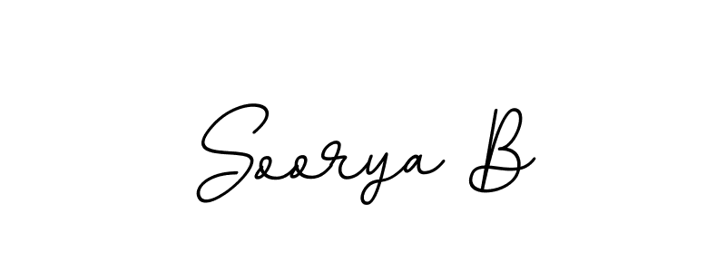 Soorya B stylish signature style. Best Handwritten Sign (BallpointsItalic-DORy9) for my name. Handwritten Signature Collection Ideas for my name Soorya B. Soorya B signature style 11 images and pictures png