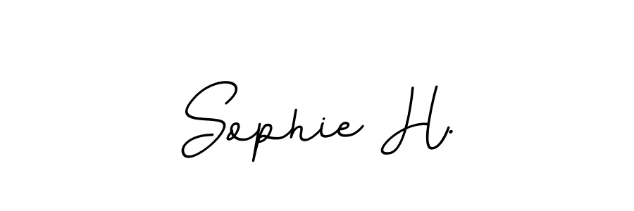 Use a signature maker to create a handwritten signature online. With this signature software, you can design (BallpointsItalic-DORy9) your own signature for name Sophie H.. Sophie H. signature style 11 images and pictures png