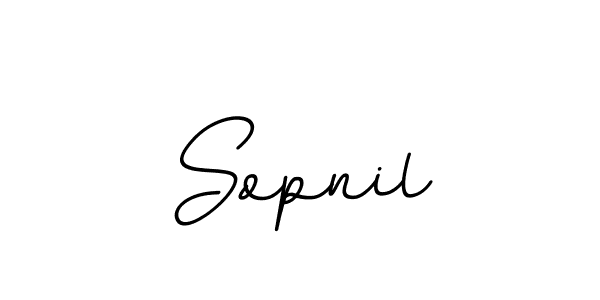 Use a signature maker to create a handwritten signature online. With this signature software, you can design (BallpointsItalic-DORy9) your own signature for name Sopnil. Sopnil signature style 11 images and pictures png