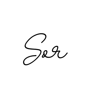 Use a signature maker to create a handwritten signature online. With this signature software, you can design (BallpointsItalic-DORy9) your own signature for name Sor. Sor signature style 11 images and pictures png