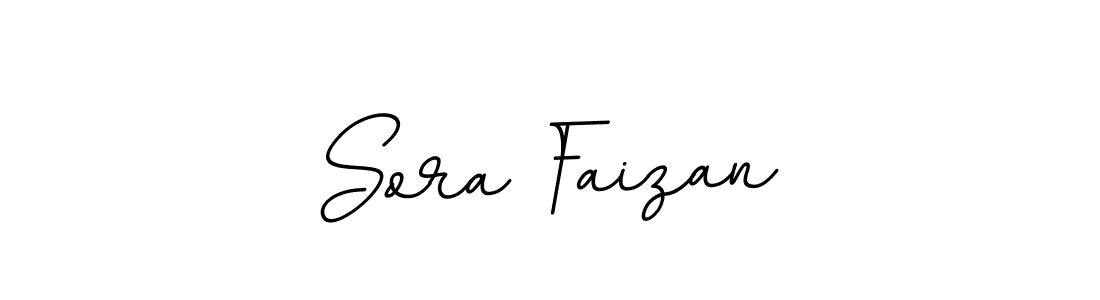 Create a beautiful signature design for name Sora Faizan. With this signature (BallpointsItalic-DORy9) fonts, you can make a handwritten signature for free. Sora Faizan signature style 11 images and pictures png