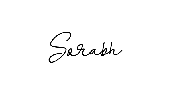 Use a signature maker to create a handwritten signature online. With this signature software, you can design (BallpointsItalic-DORy9) your own signature for name Sorabh. Sorabh signature style 11 images and pictures png