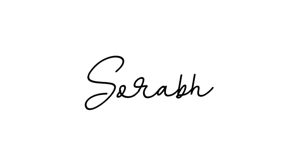 Make a beautiful signature design for name Sorabh. With this signature (BallpointsItalic-DORy9) style, you can create a handwritten signature for free. Sorabh signature style 11 images and pictures png