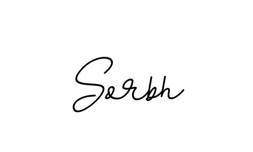 Design your own signature with our free online signature maker. With this signature software, you can create a handwritten (BallpointsItalic-DORy9) signature for name Sorbh. Sorbh signature style 11 images and pictures png