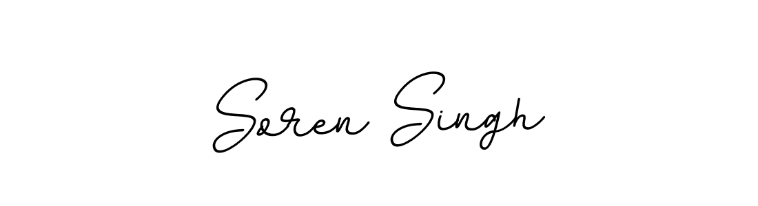 The best way (BallpointsItalic-DORy9) to make a short signature is to pick only two or three words in your name. The name Soren Singh include a total of six letters. For converting this name. Soren Singh signature style 11 images and pictures png