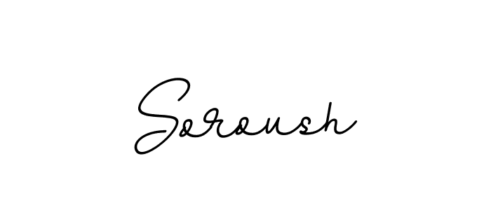 How to make Soroush name signature. Use BallpointsItalic-DORy9 style for creating short signs online. This is the latest handwritten sign. Soroush signature style 11 images and pictures png