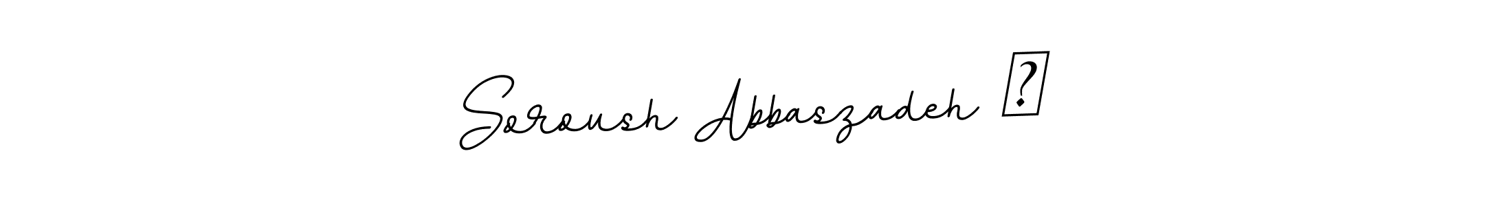 The best way (BallpointsItalic-DORy9) to make a short signature is to pick only two or three words in your name. The name Soroush Abbaszadeh ツ include a total of six letters. For converting this name. Soroush Abbaszadeh ツ signature style 11 images and pictures png