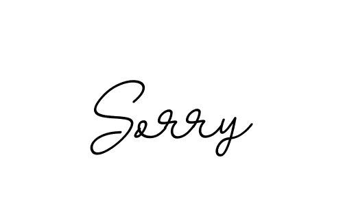 How to make Sorry name signature. Use BallpointsItalic-DORy9 style for creating short signs online. This is the latest handwritten sign. Sorry signature style 11 images and pictures png