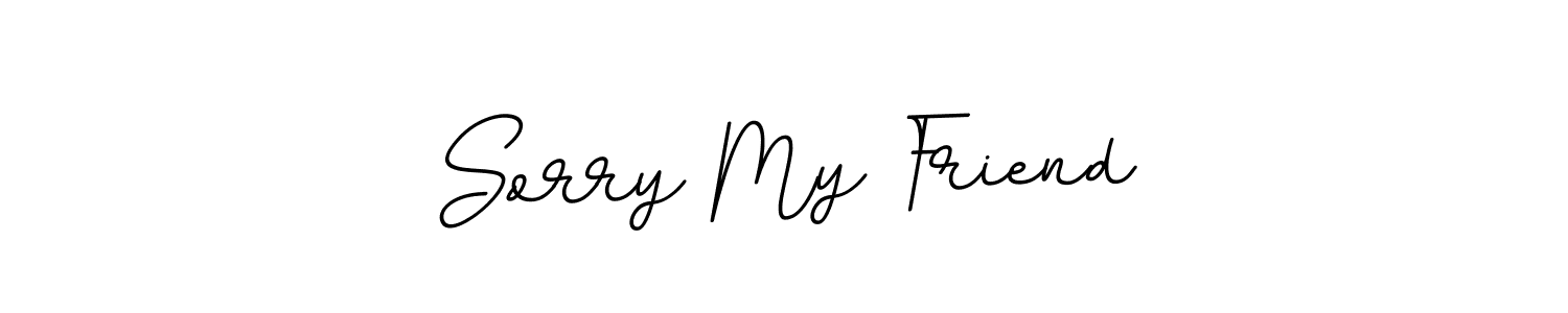 How to make Sorry My Friend signature? BallpointsItalic-DORy9 is a professional autograph style. Create handwritten signature for Sorry My Friend name. Sorry My Friend signature style 11 images and pictures png